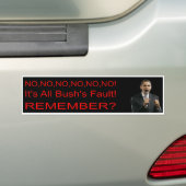 Anti-Obama/Democratische Bumpersticker (Op auto)
