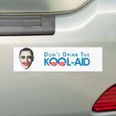 Anti-Obama - drink de wolhulp niet Bumpersticker (Op auto)