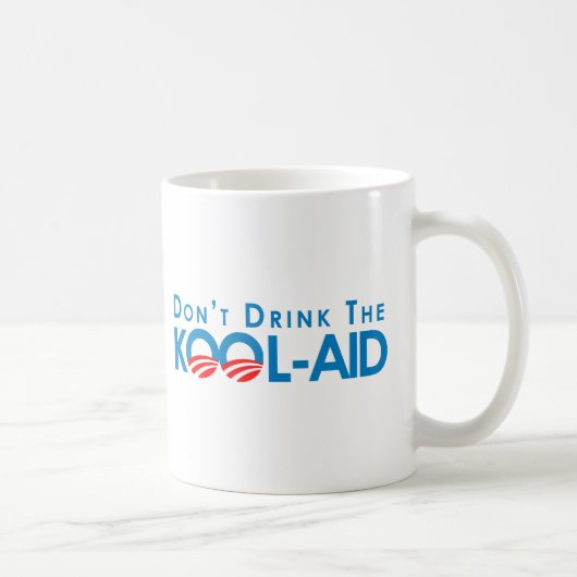 Anti-Obama - drink de wolhulp niet Koffiemok (Rechts)