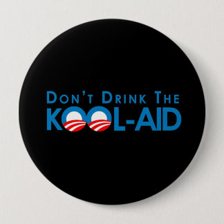 Anti-Obama - drink de wolhulp niet Ronde Button 4,0 Cm