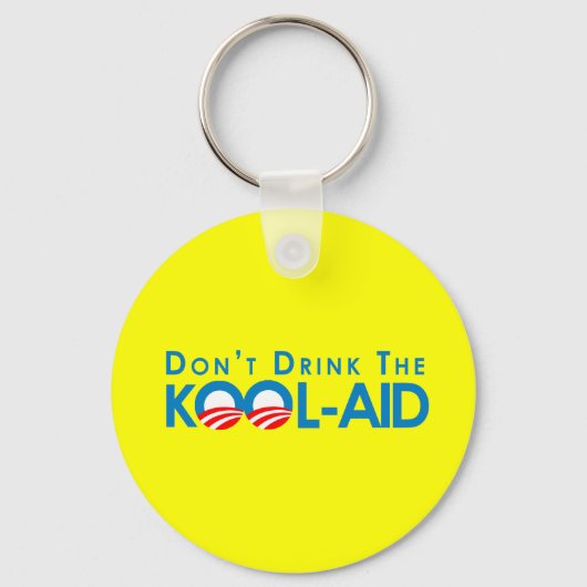 Anti-Obama - drink de wolhulp niet Sleutelhanger (Voorkant)