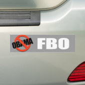 Anti-Obama - fbo Bumpersticker (Op auto)