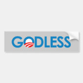 Anti-Obama - GODLESS Bumpersticker (Voorkant)