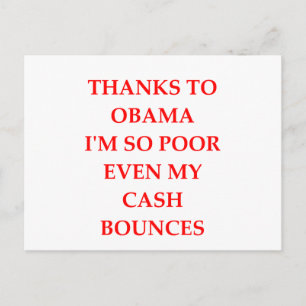 anti - obama grap briefkaart