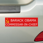 Anti-Obama: Hoofd van de Commissie Bumpersticker (Op auto)