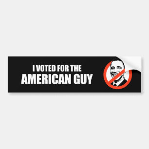 Anti-Obama - ik heb voor de amerikaanse man gestem Bumpersticker