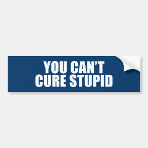 Anti-Obama - je kunt dom niet genezen Bumpersticker