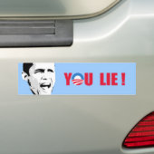 Anti-Obama - je liegt Bumpersticker (Op auto)