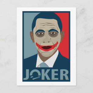 Anti-Obama Joker Briefkaart