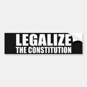 ANTI-OBAMA- legaliseren van de grondwet Bumpersticker