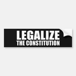 ANTI-OBAMA- legaliseren van de grondwet Bumpersticker