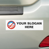 Anti-Obama logo Bumpersticker (Op auto)