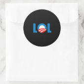 Anti-Obama - LOL Ronde Sticker (Tas)