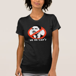 ANTI-OBAMA / NEE DAT HIJ NIET KAN VERZENDEN T-SHIRT