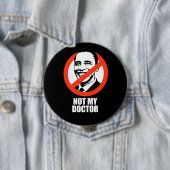 Anti-Obama - niet mijn dokter Ronde Button 4,0 Cm (In situ)