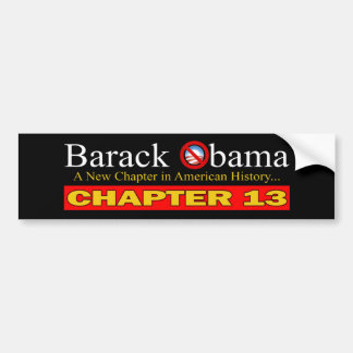 Anti-Obama - Nieuw hoofdstuk...Faillissement Bumpersticker