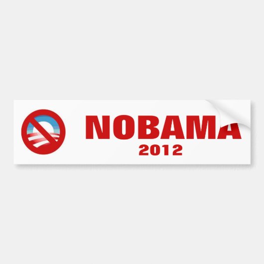 Anti-Obama - NOBAMA Bumpersticker (Voorkant)