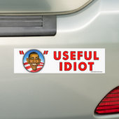 anti-Obama "Nuteful Idiot"-bumpersticker Bumpersticker (Op auto)