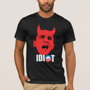 Anti-Obama - Obama is een Idioot T-shirt
