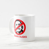 Anti-Obama - Obama Sucks Koffiemok (Voorkant links)