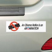 Anti-Obama - Obamanatie 2 Bumpersticker (Op auto)