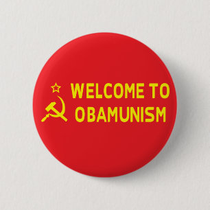 Anti-Obama Obamunism Button
