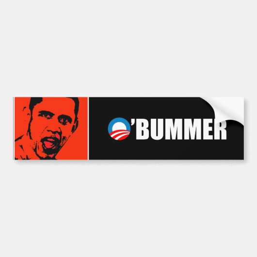 Anti-Obama - Obummer Bumpersticker (Voorkant)