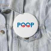 ANTI-OBAMA — POOP RONDE BUTTON 4,0 CM (In situ)