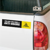 Anti-Obama - PRO-GOD PRO-PISTOLEN ANTI-OBAMA T-shi Bumpersticker (Op Truck)