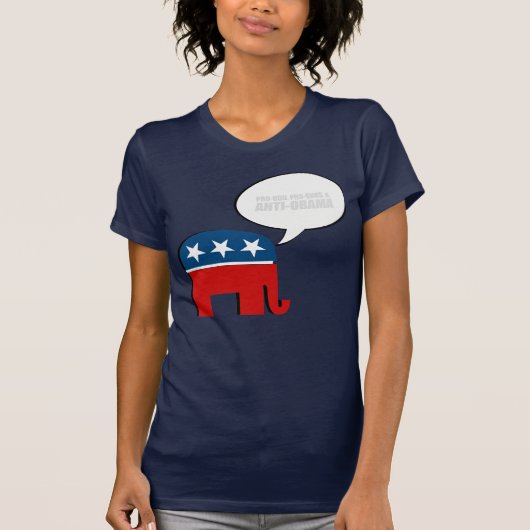 Anti-Obama - PRO-GOD PRO-PISTOLEN ANTI-OBAMA T-shi T-shirt (Voorkant)