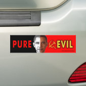 anti-Obama "Pure Evil"-bumpersticker Bumpersticker (Op auto)