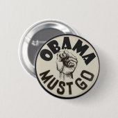 anti-Obama Ronde Button 5,7 Cm (Voorkant /achterkant)