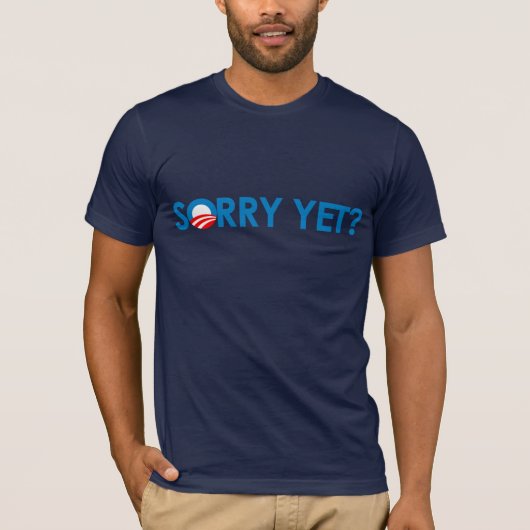Anti-Obama - Sorry, maar T-shirt (Voorkant)