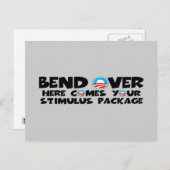Anti-Obama-stimuleringspakket Briefkaart (Voorkant / Achterkant)