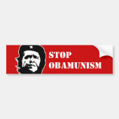 ANTI-OBAMA/STOP OBAMUNISM-BUMPERSTICKER BUMPERSTICKER (Voorkant)