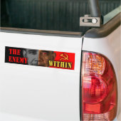 Anti-Obama "The Enemy within" bumpersticker (Op Truck)