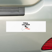 ANTI-OBAMA/TYPISCHE WIT-PERSOON BUMPERSTICKER (Op auto)