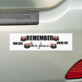 anti obama:Vergeet Benghazi. vier doden. Bumpersticker (Op auto)