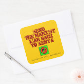 Anti Obama Vierkante Sticker (Envelop)