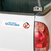 ANTI-OBAMA - WE ZULLEN OVERKOMEN BUMPERSTICKER (Op Truck)