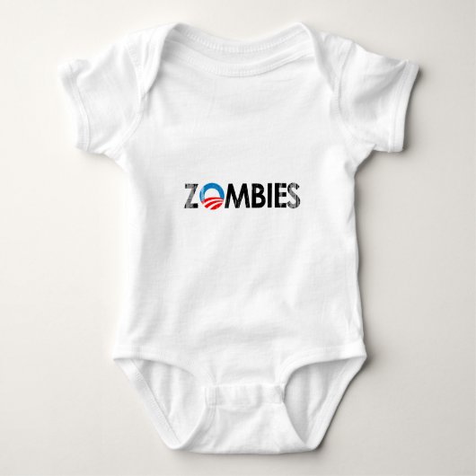ANTI-OBAMA - ZOMBIES BLACK (2) - Faded.png Romper (Voorkant)