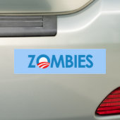Anti-Obama - Zombies Bumpersticker (Op auto)