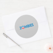 Anti-Obama - Zombies Ronde Sticker (Envelop)
