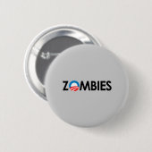 Anti-Obama - Zombies zwart Ronde Button 5,7 Cm (Voorkant /achterkant)