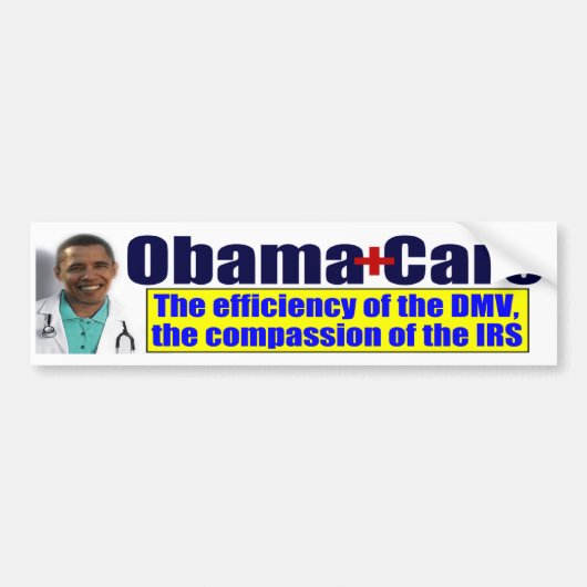 Anti-ObamaCare Bumpersticker (Voorkant)