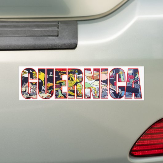 anti-oorlogsabstractie bumpersticker (Op auto)