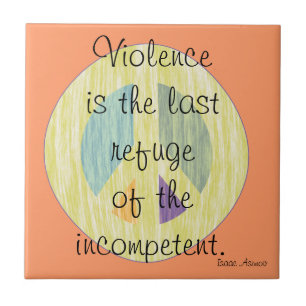 Anti-oorlogssymbool Gift Tile Trivet Tegeltje