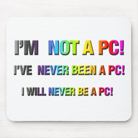 Anti-PC Mousepad Muismat (Voorkant)
