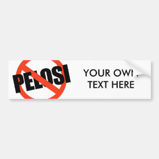 Anti-Pelosi / anti-Nancy Pelosi Bumpersticker