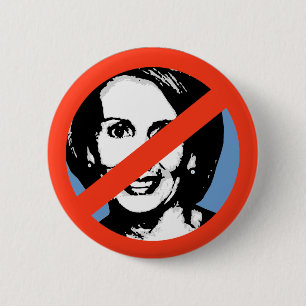 ANTI-PELOSI: ANTI-Nancy Pelosi Ronde Button 5,7 Cm